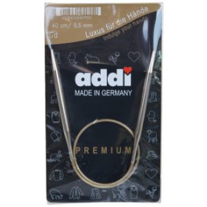 Addi Turbo Rundpinde Messing 40cm 5,50mm / 15.7in US9