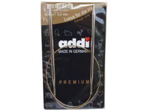 Addi Turbo Rundpinde Messing 60cm 5,00mm / 23.6in US8