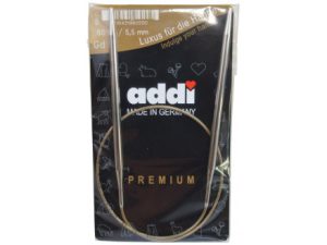 Addi Turbo Rundpinde Messing 60cm 5,50mm / 23.6in US9