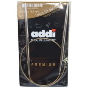 Addi Turbo Rundpinde Messing 60cm 5,50mm / 23.6in US9