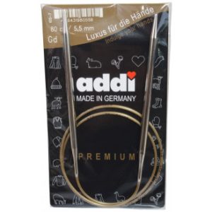 Addi Turbo Rundpinde Messing 80cm 5,50mm / 31.5in US9