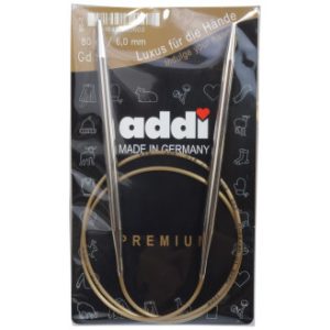 Addi Turbo Rundpinde Messing 80cm 6,00mm / 31.5in US10