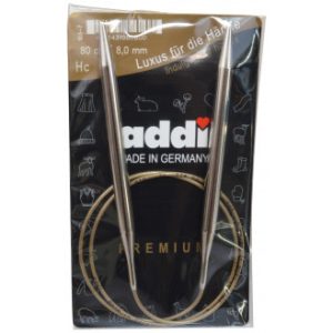 Addi Turbo Rundpinde Messing 80cm 8,00mm / 31.5in US11