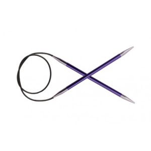 KnitPro Zing Rundpinde Aluminium 100cm 3,75mm / 39.4in US5 Amethyst